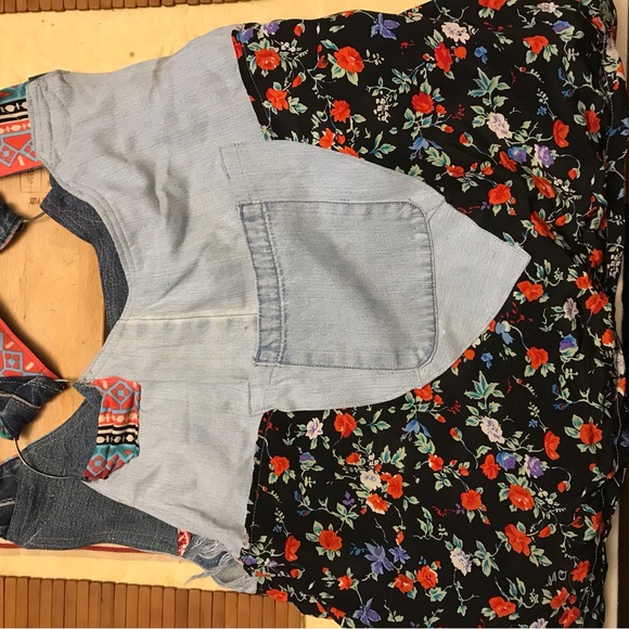 Handmade hobo denim bag - Picture 3 of 4